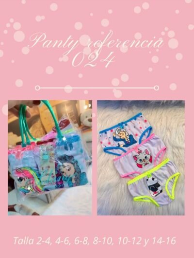 set calson por 3 unds niña - 024