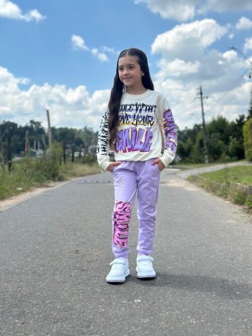 Conjunto niña - Sudadera smile 7154 GA