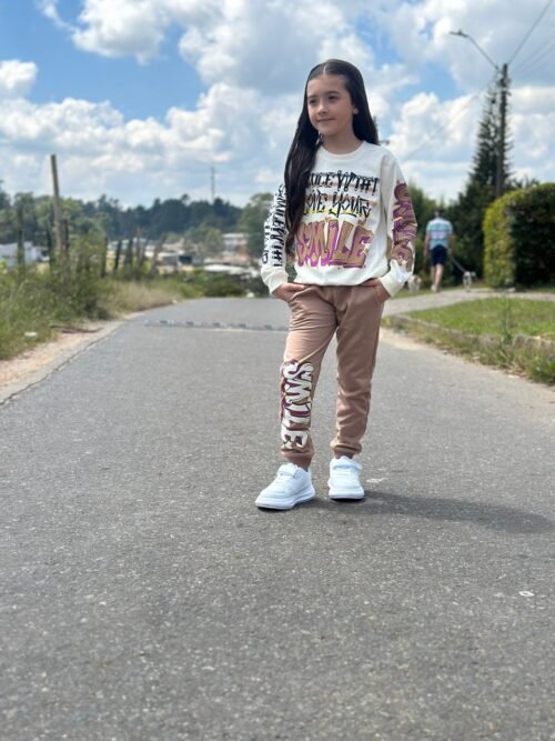 Conjunto niña - Sudadera smile 7154 GA