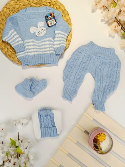 Conjunto recién nacido ajuar hilo bebe DCF - Imagen 3