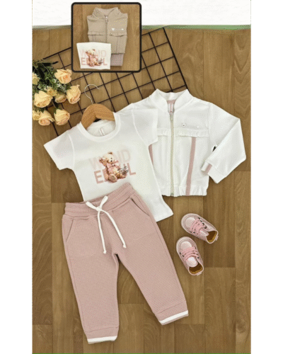 Conjunto trio niña bebé 1908 JD