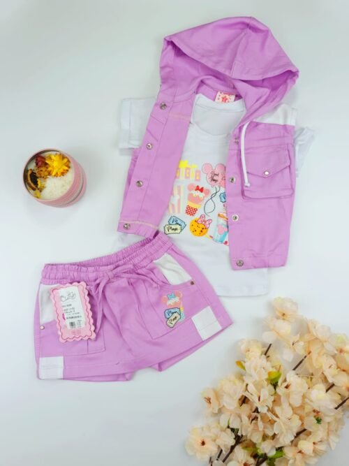 Conjunto trio niña bebé 3192 JB