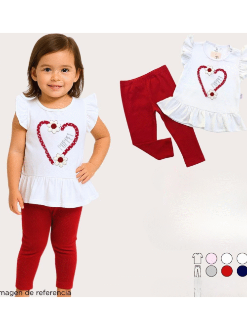 Conjunto niña bebé 30728 PDJT