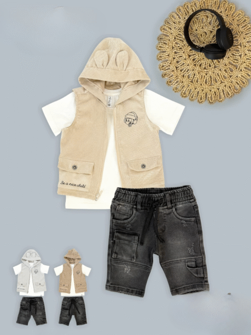Conjunto chaleco trio 01669 MBAJFL