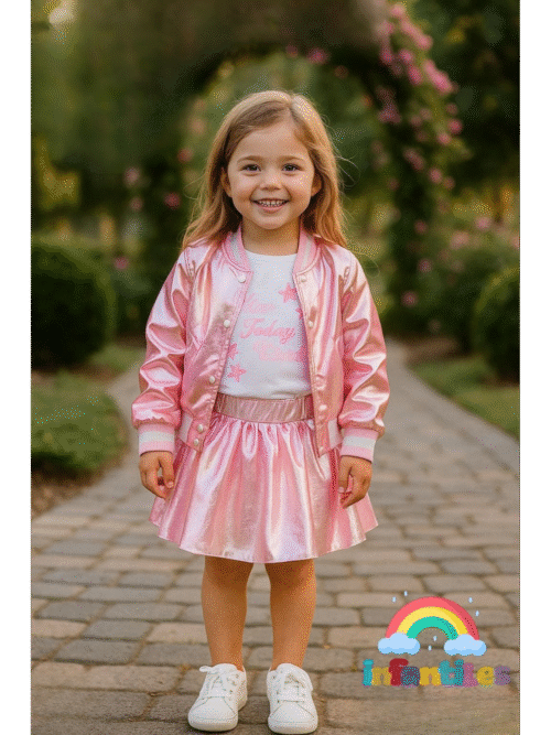 Conjunto tres piezas niña bebé 1363 VBBDFL