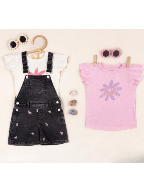 Overol short niña bebé 8T2504 BBB