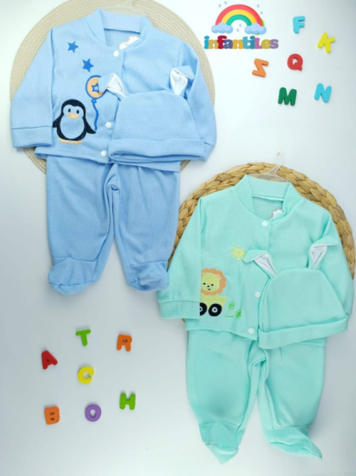 Conjunto recién nacido tres piezas CH