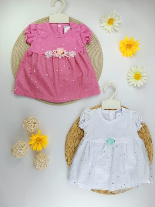 Vestido flores y brillitos meiquitos - mimaditas, BJ