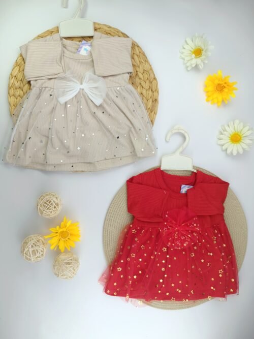 Vestido manga y moño meiquitos - mimaditas, BJ